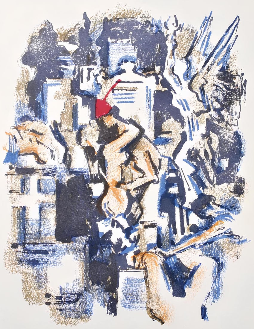 Alexandre Garbell, Composition, Œuvres completes d'Albert Camus, Limited Edition Lithograph (1 of 4)