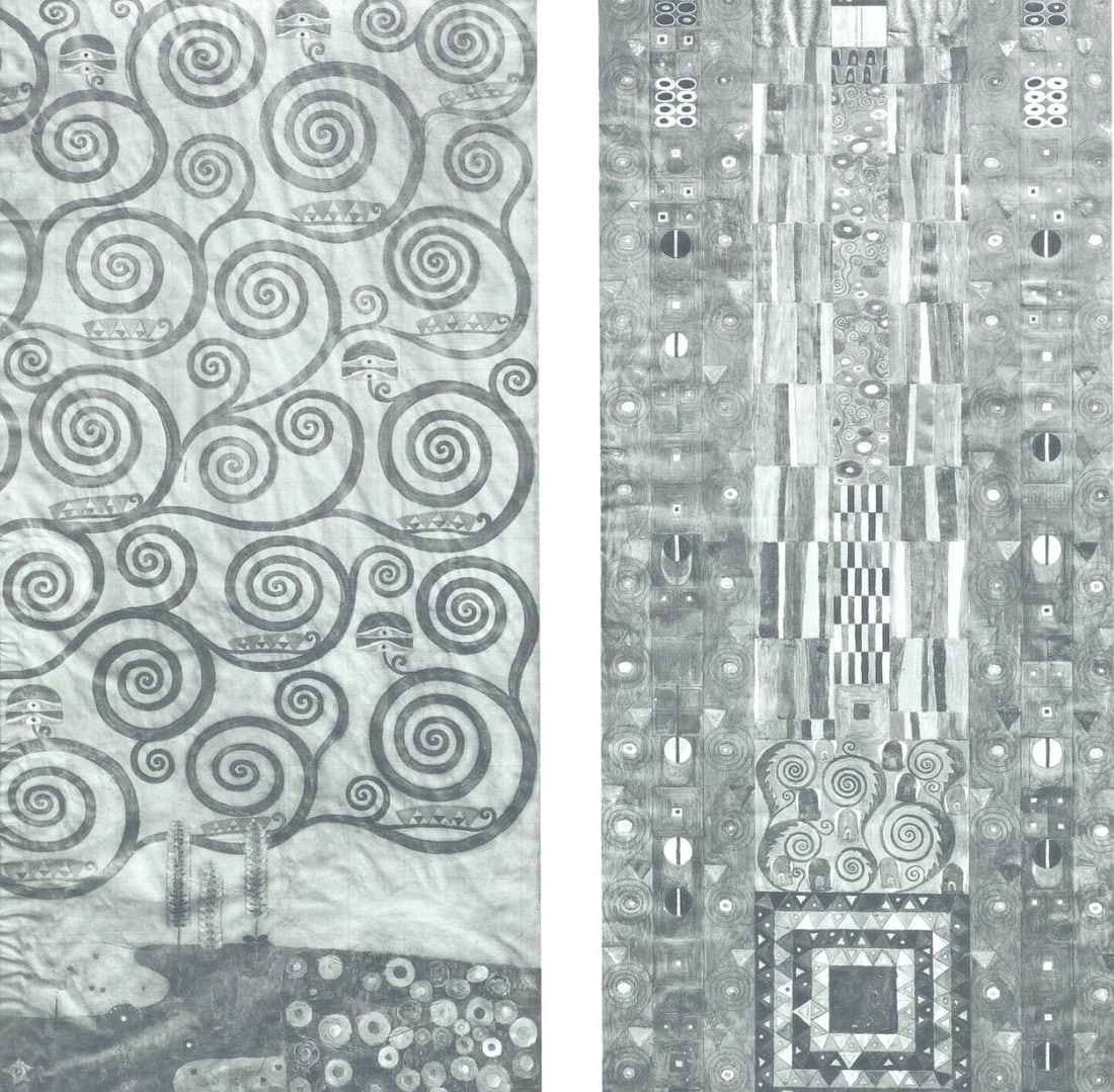 Gustav Klimt, Der Lebensbaum und das Mittelfeld, from Eine Nachlese, Limited Edition Heliogravure: Heliogravure and collotype on velin paper. Paper size: 18.86 x 17.91 inches, overall; 10.67 x 10.87 inches, image size. Inscription: Signed in the plate, and unnumbered, as issued. Condition: Very goo