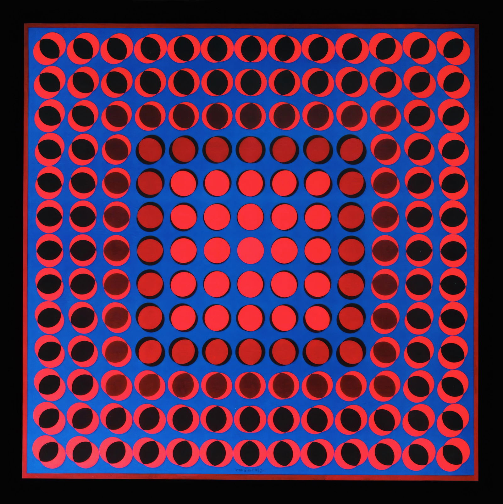 Victor Vasarely, Tuz, from Progressions II, Original Edition Heliogravure, 1972 (1 of 4)