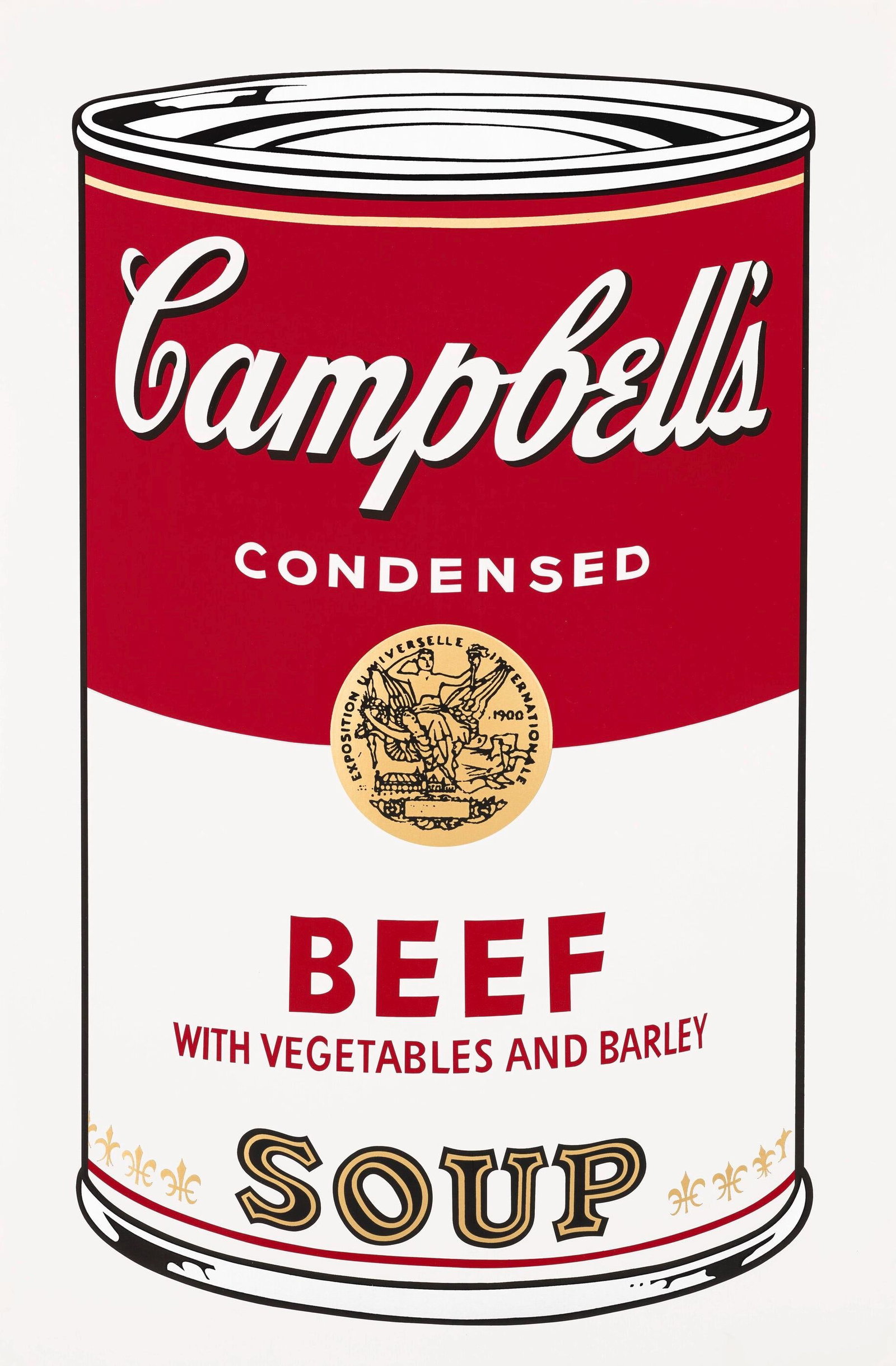 Andy Warhol, Campbell's Soup, Beef, Official Edition, Sunday B. Morning, Silkscreen (1 of 4)