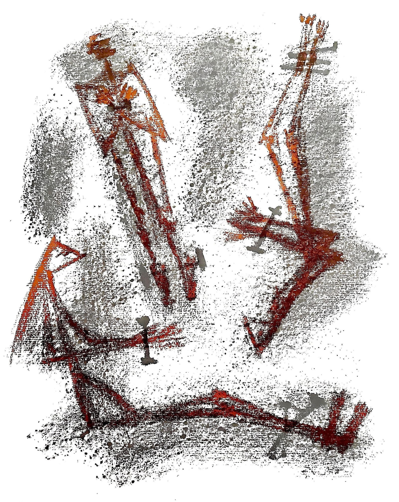 Andre Masson, Composition, Poemes insoumis, Limited Edition Lithograph: Lithograph on velin de Rives paper. Paper size: 12.6 x 10.039 inches. Excellent condition. Inscription: unsigned and unnumbered, as issued. Notes: From the folio, Poemes insoumis, 1963. Published by M