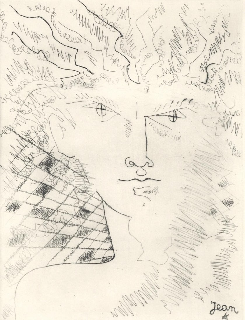 Jean Cocteau, Composition, Alternance, Limited Edition Etching (1 of 4)