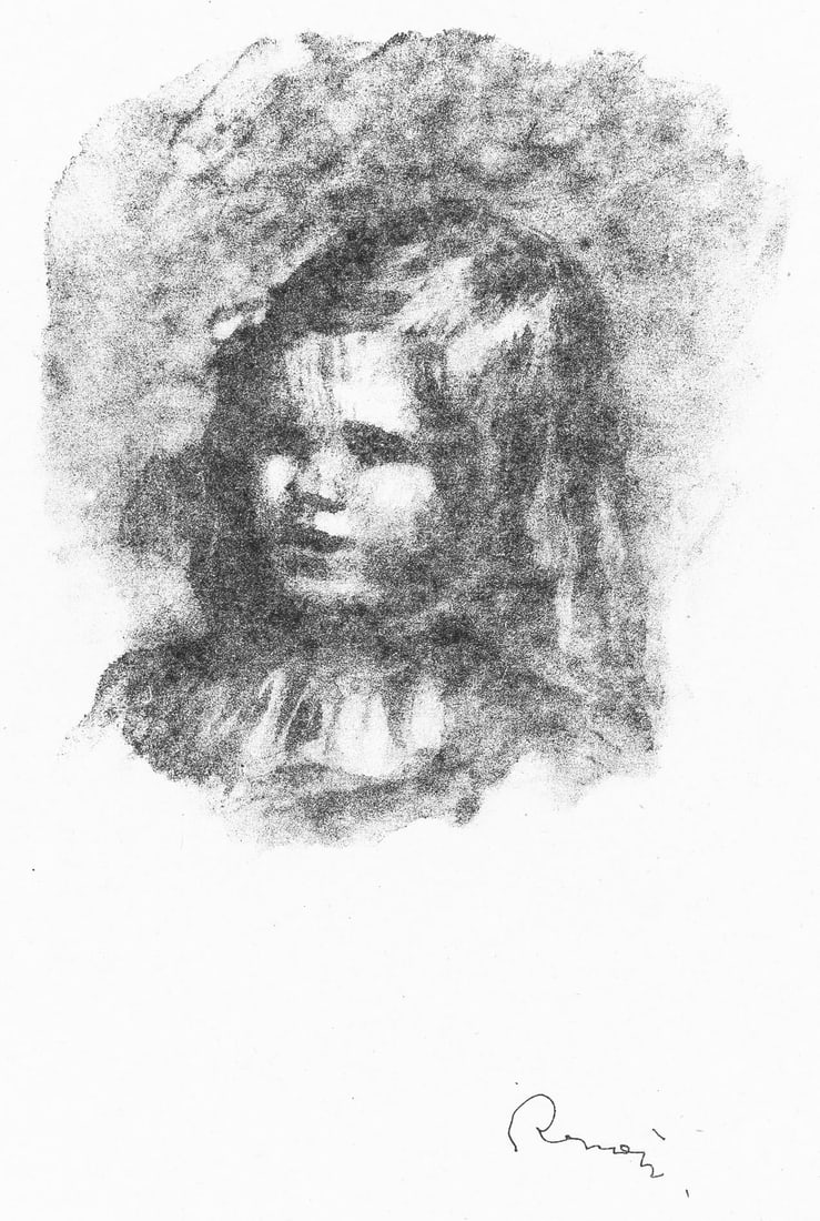 Pierre-Auguste Renoir, Claude Renoir tourne a gauche, Les Lithographies de Renoir, Limited Edition: Lithograph on grand velin Renage filigrane a la marque de l'editeur paper. Inscription: Signed in the plate and unnumbered, as issued. Paper Size: 12.5 x 9.5 inches; image size: 10.24 x 7.87 inches.