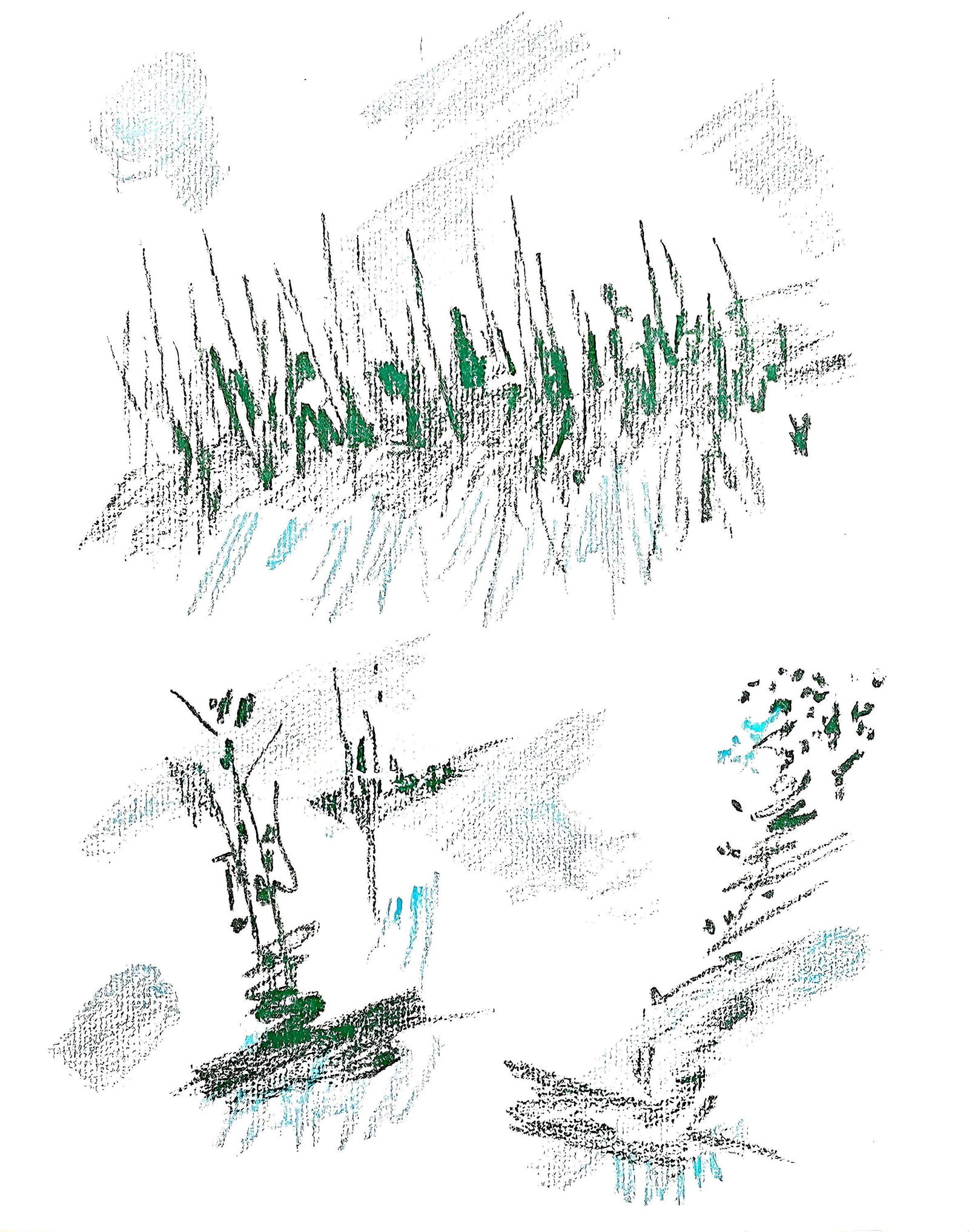 Andre Masson, Composition, Poemes insoumis, Limited Edition Lithograph: Lithograph on velin de Rives paper. Paper size: 12.6 x 10.039 inches. Excellent condition. Inscription: unsigned and unnumbered, as issued. Notes: From the folio, Poemes insoumis, 1963. Published by M