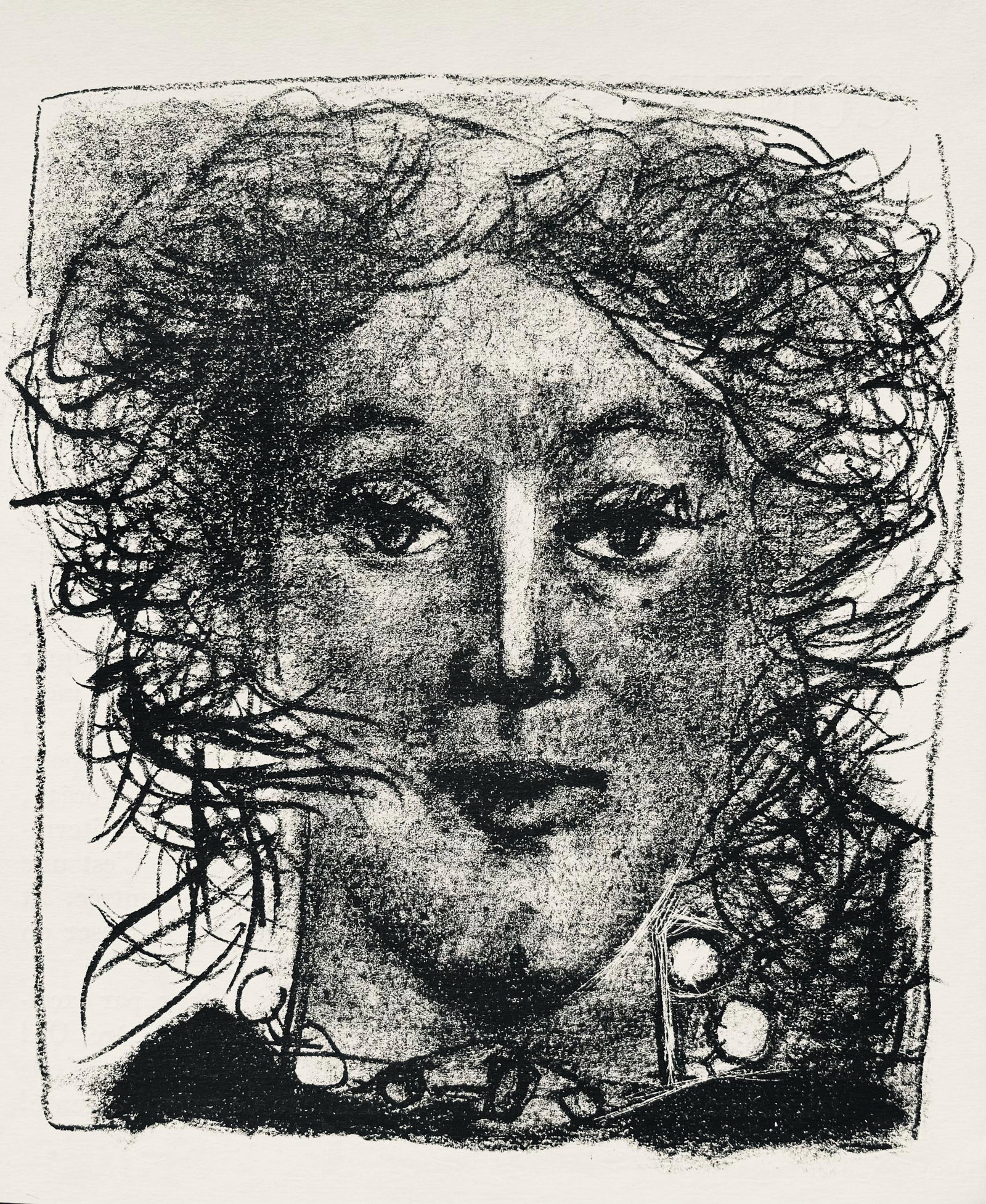 Andre Marchand, Composition, pierre a feu provence noire, Limited Edition Lithograph (1 of 4)