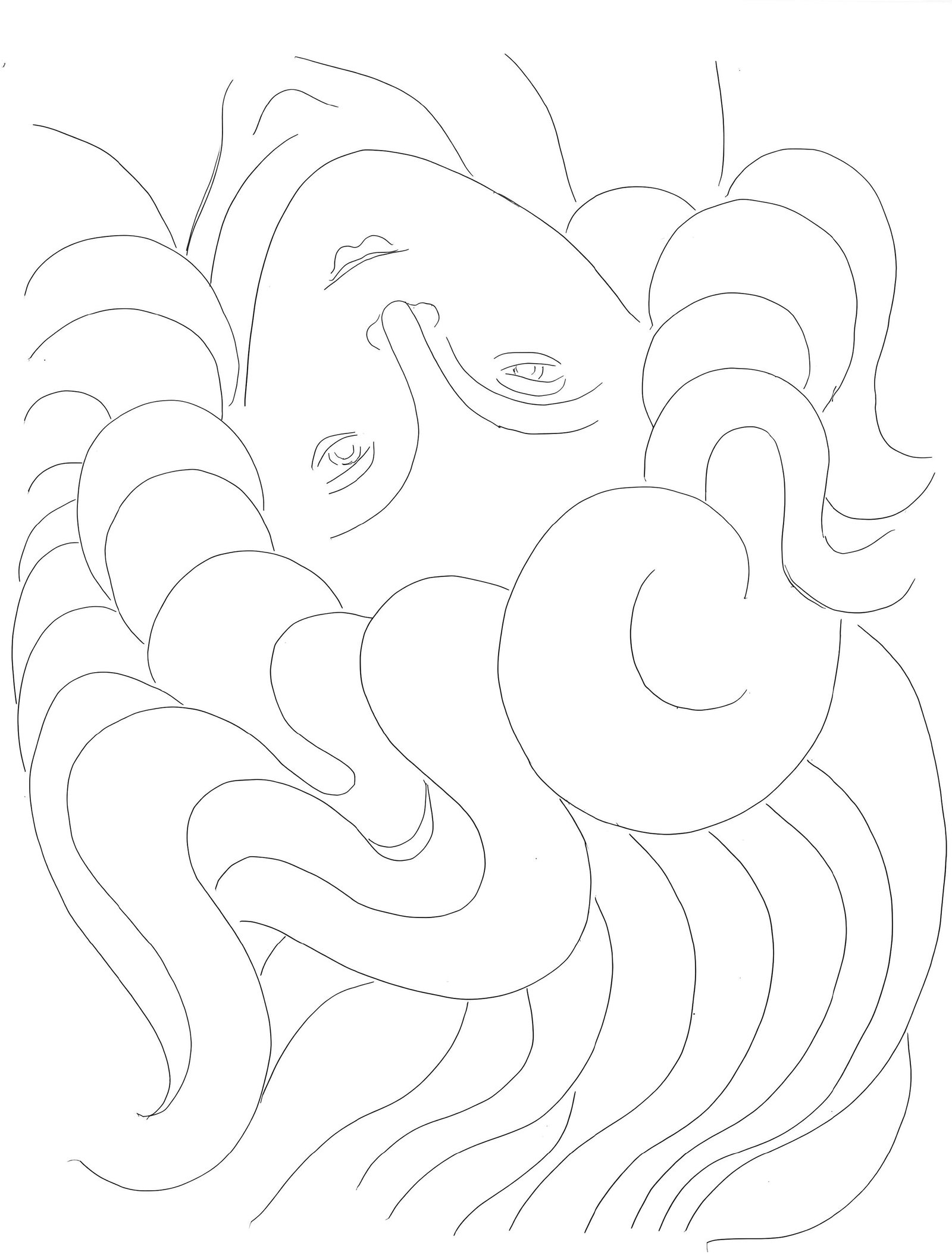 Henri Matisse, Le Phenix, Poesies de Stephane Mallarme, Limited Edition Lithograph: Lithograph on velin papier bouffant des Papeteries de Casteljaloux paper. Paper Size: 11.02 x 8.46 inches. Inscription: Unsigned and unnumbered, as issued. Condition: Very good/excellent, consistent w