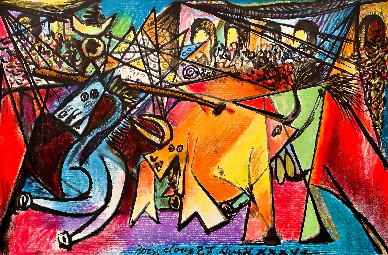 Pablo Picasso, Composition, Picasso 1930-1935, Cahiers d'Art, Limited Edition Lithograph (1 of 4)