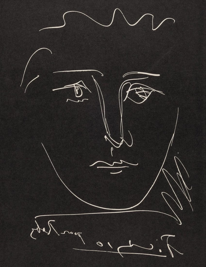 Pablo Picasso, Pour Roby, Noir (Bloch 680; Cramer 57), L'Age de Soleil, Limited Edition Engraving (1 of 4)