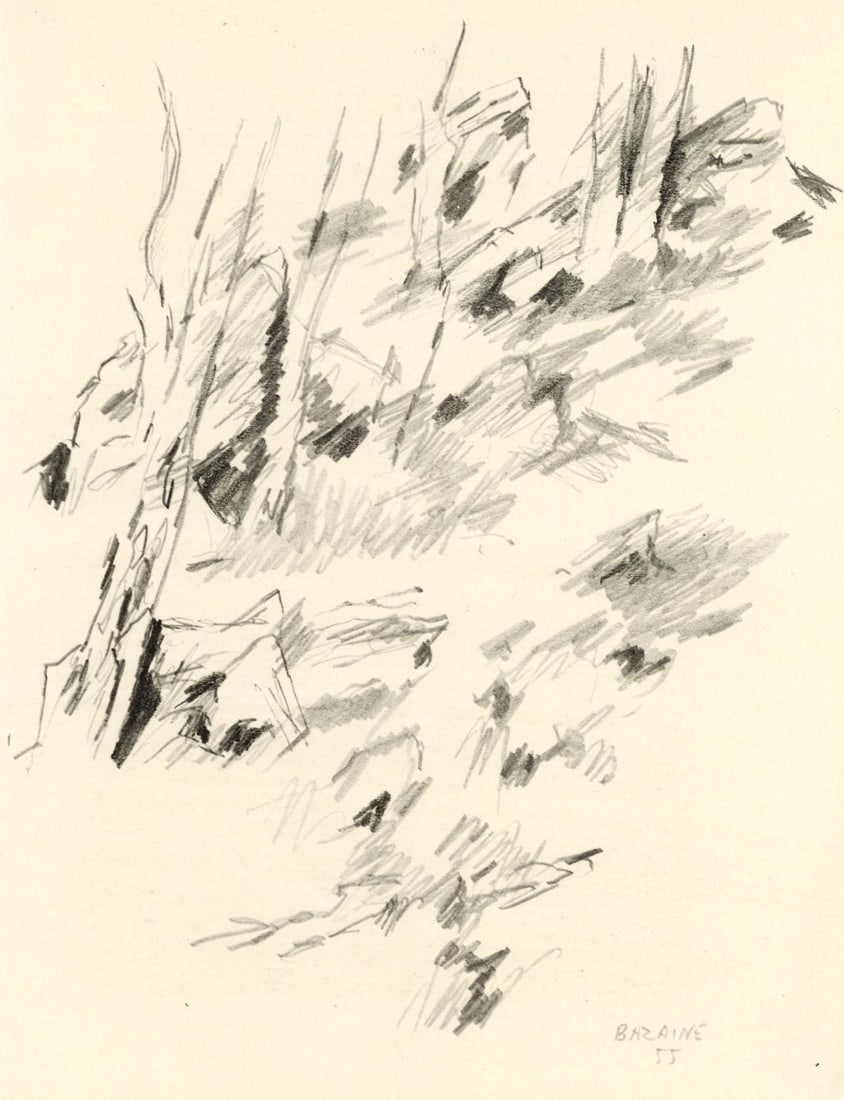 Jean Bazaine, Composition, XXe siecle, Limited Edition Lithograph (1 of 4)