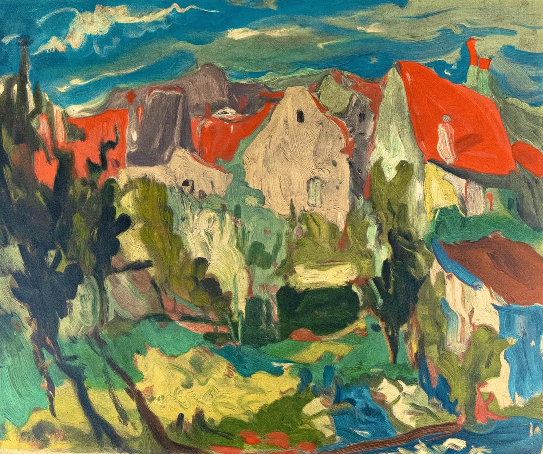 Chaim Soutine, Paysage a Cagnes, Soutine, Collection Pierre Levy, Limited Edition Lithograph (1 of 4)