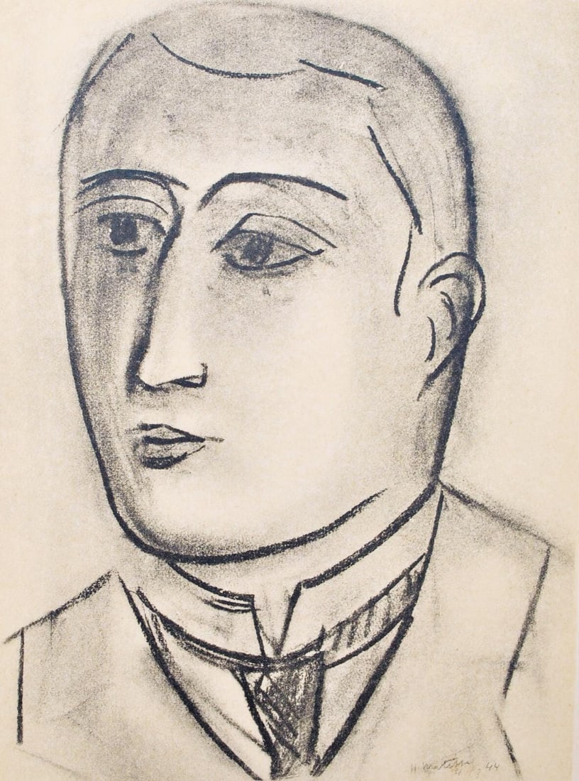 Henri Matisse, Guillaume Apollinaire, Portraits par Henri Matisse, Limited Edition Heliogravure: Heliogravure on velin paper, mounted on velin paper backing sheet, as issued. Paper Size: 12 x 9.25 inches; image size: 8.66 x 6.69 inches. Inscription: Signed in the plate and unnumbered, as issued.