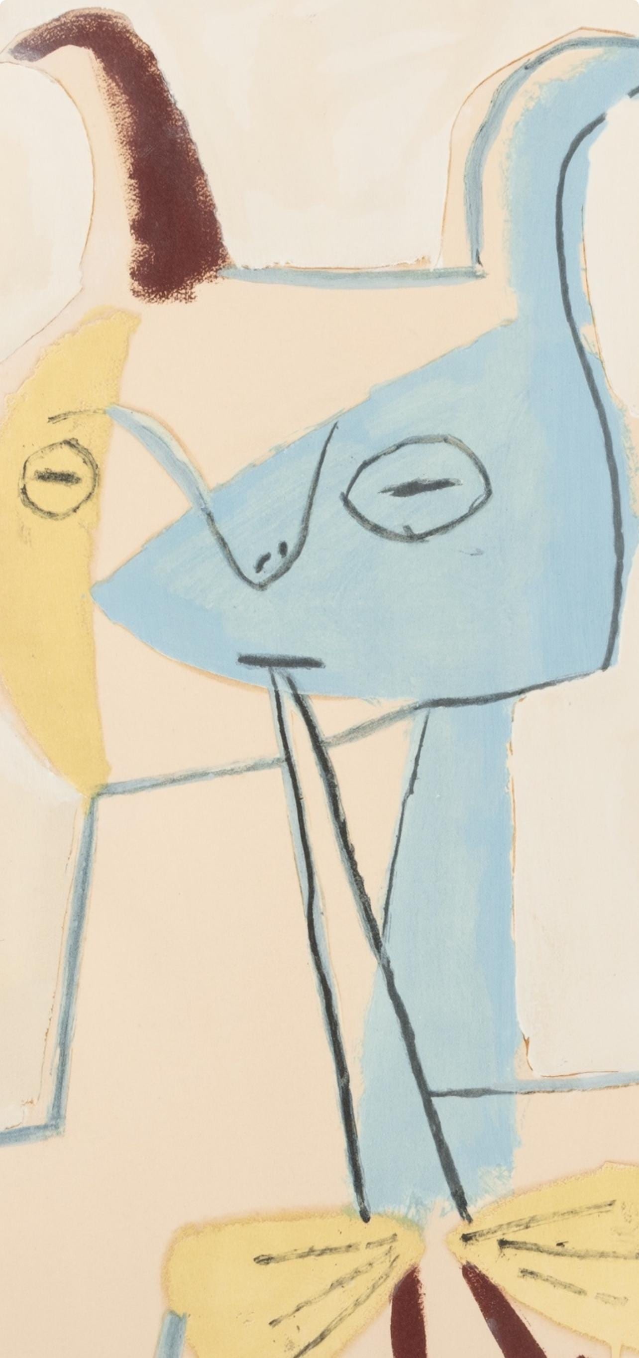 Pablo Picasso, Composition, Faunes et Flore d'Antibes, Limited Edition Lithograph - 2