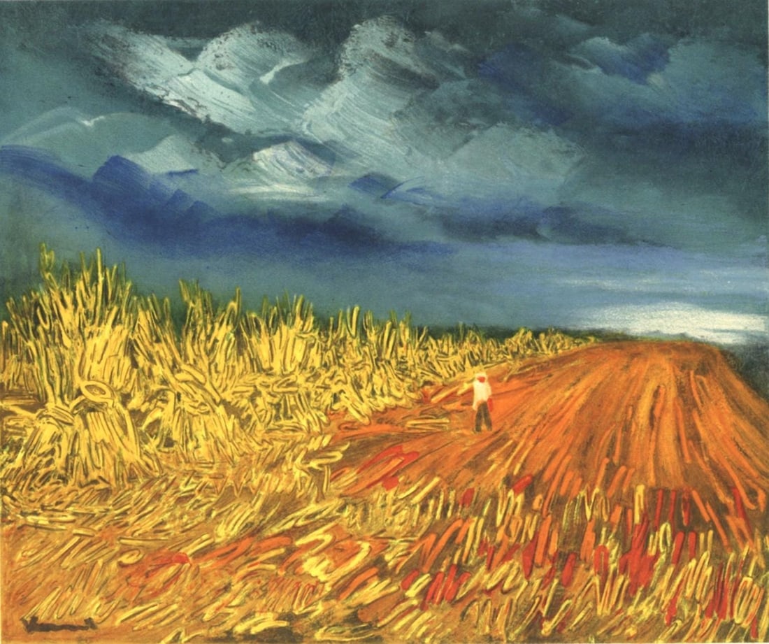 Maurice de Vlaminck, La moisson, Vlaminck, Signed, Limited Edition Lithograph (1 of 4)