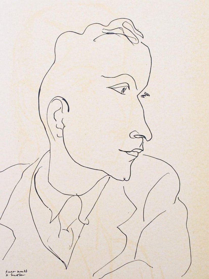 Henri Matisse, Louis Aragon, Portraits par Henri Matisse, Limited Edition Heliogravure (1 of 4)