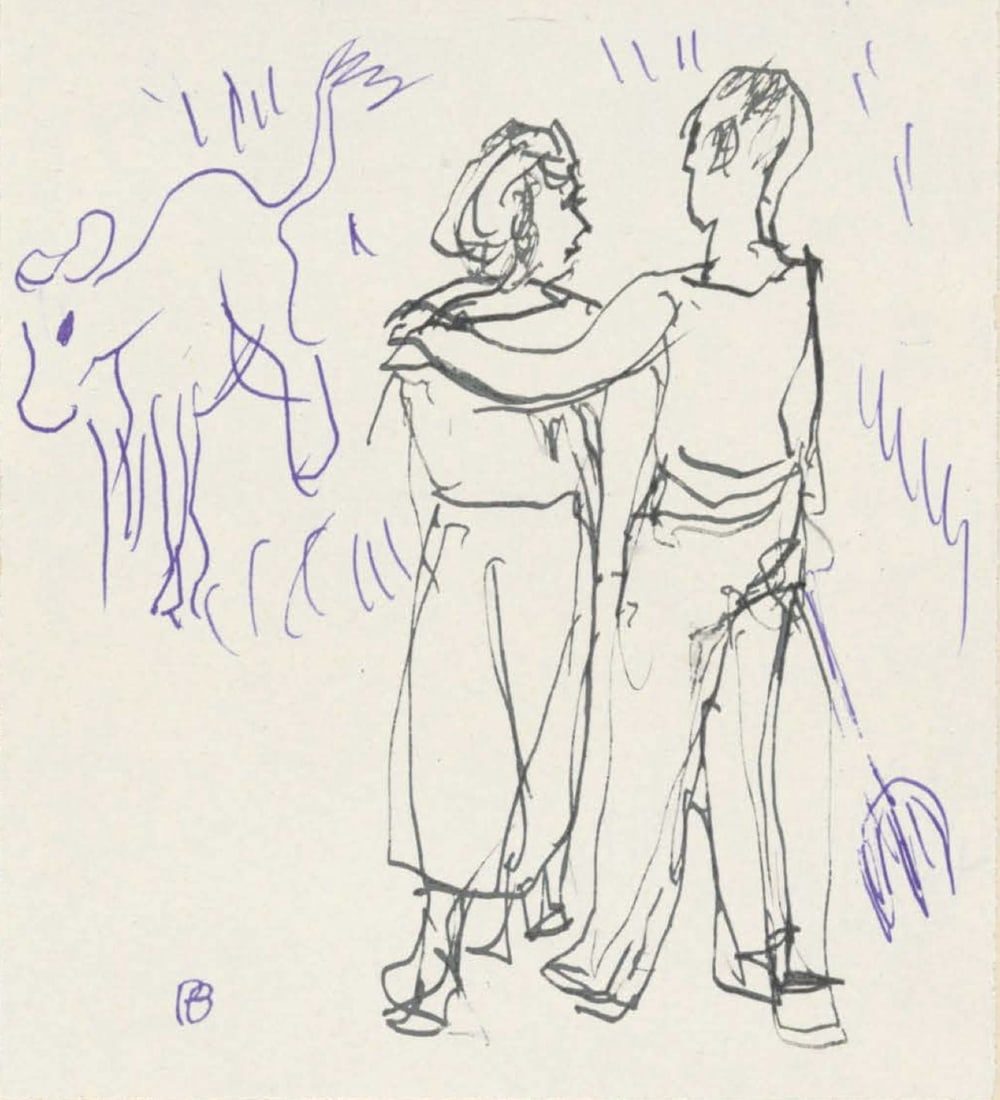 Pierre Bonnard, Composition (Terrasse 54), Pierre Bonnard Correspondences, Limited Edition (1 of 4)