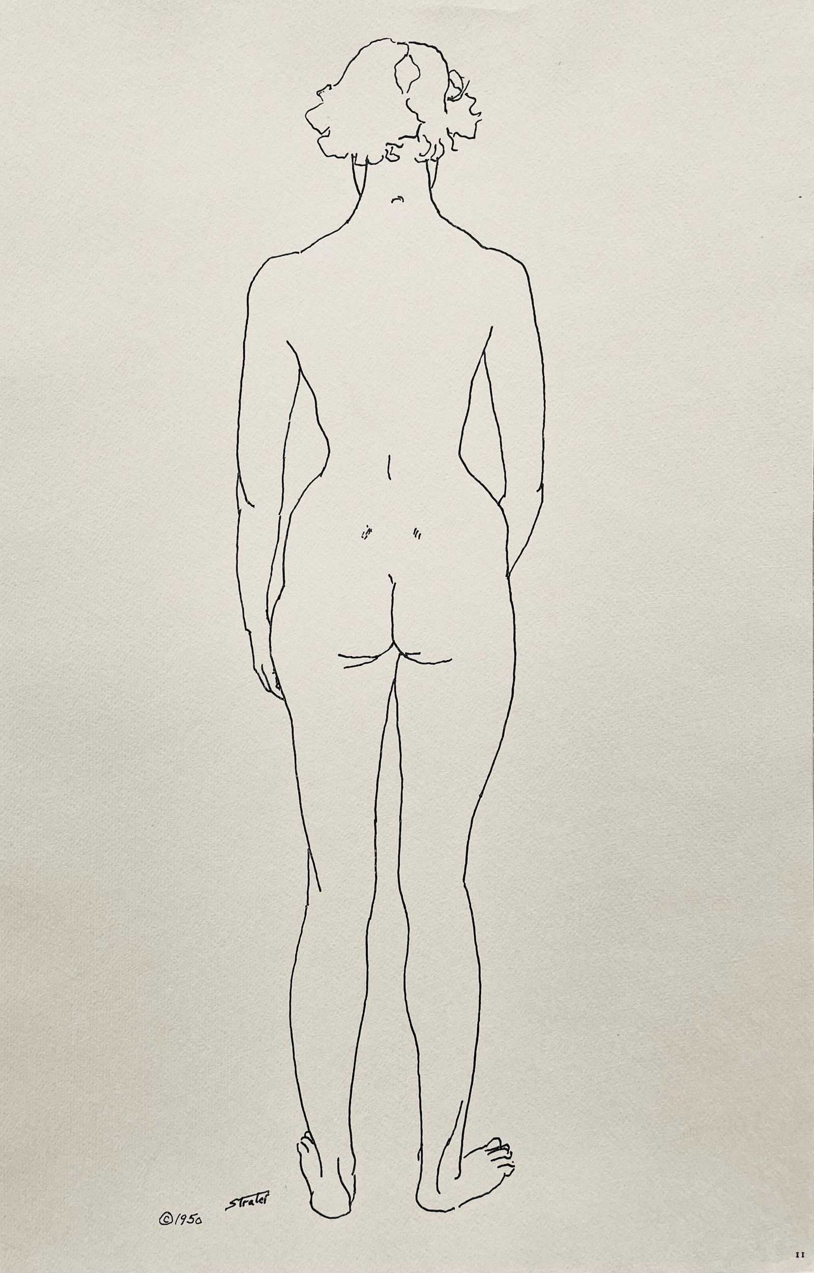 Henry Strater, Composition, 24 Drawings by Henry Strater, Limited Edition Lithograph (1 of 4)