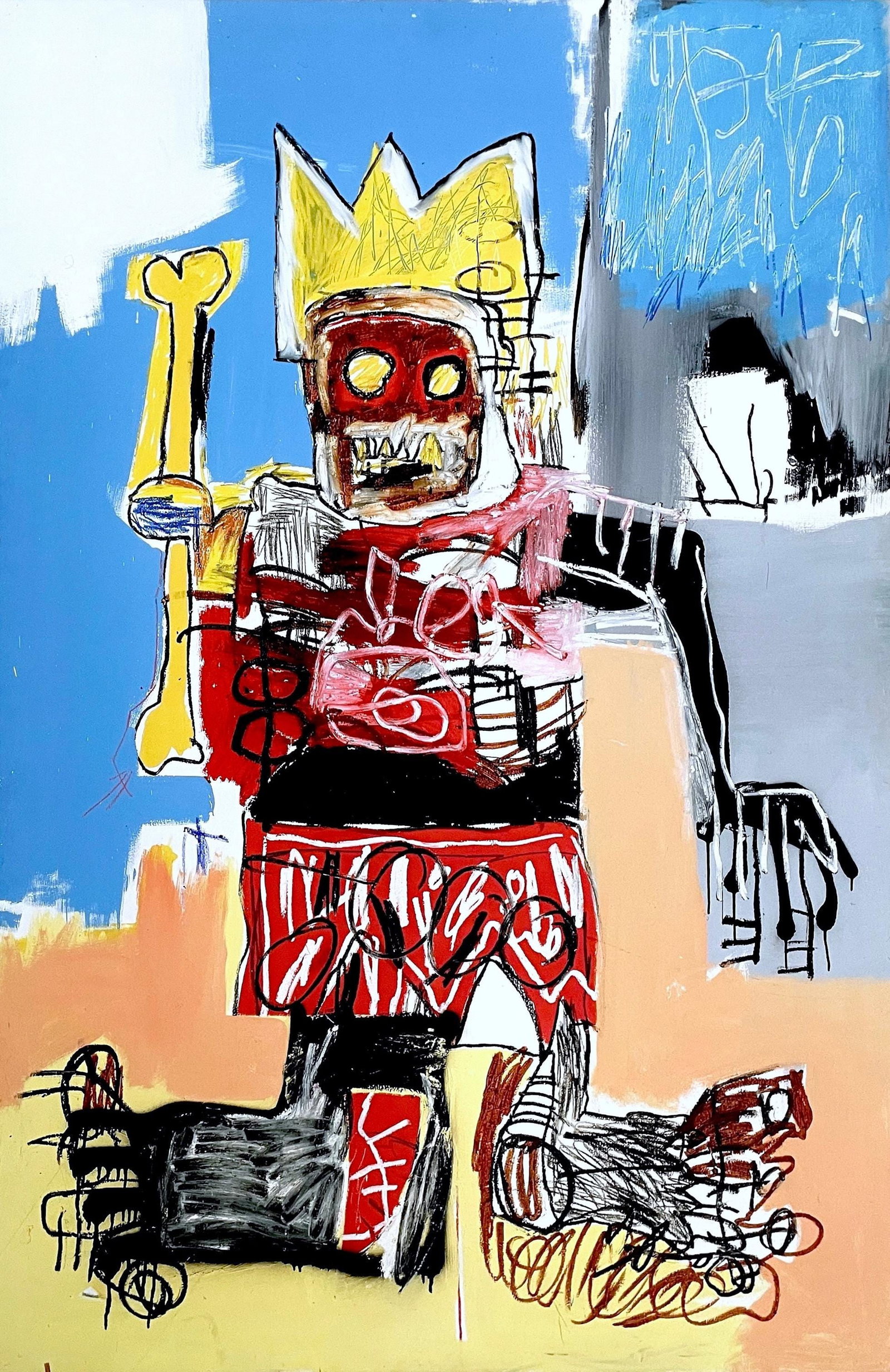 Jean-Michel Basquiat, Untitled, Official Edition Archival Pigment Print: Archival pigment print on semi-gloss archival paper. Paper Size: 32 x 24 inches. Inscription: Unsigned and unnumbered, as issued. Condition: Excellent. Notes: Licensed by Artestar, New York; published