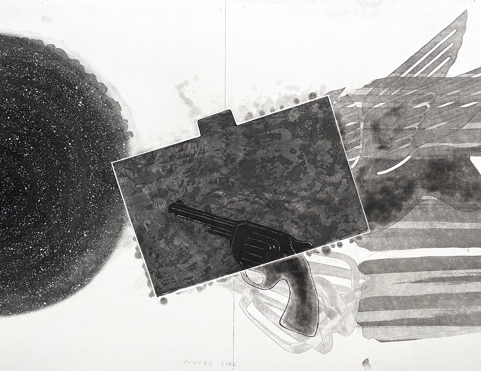 James Rosenquist, Diver's Line, State II (Glenn 167-A), Limited Edition Etching (1 of 4)