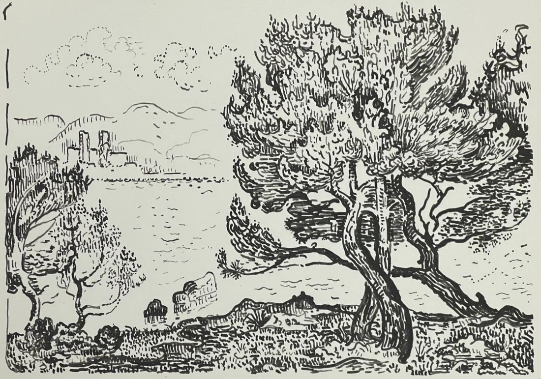 Paul Signac, Antibes, Signac Dessins, Limited Edition Lithograph: Lithograph on velin de Lana paper. Paper size: 9.75 x 12.5 inches. Excellent condition. Inscription: Unsigned and unnumbered, as issued. Notes: From the album, Signac Dessins, 1950. Published by Georg