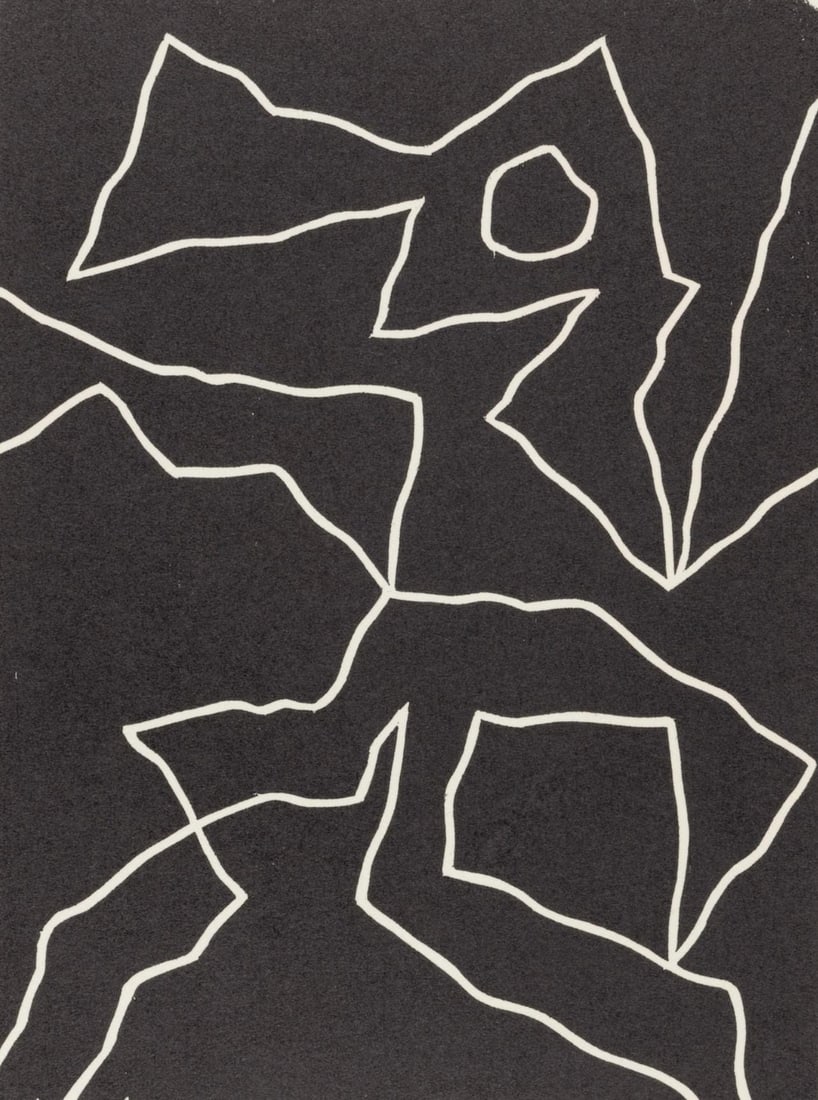 Hans Jean Arp, Composition (Arntz 148-175; Hagenbach A 25; Bolliger 54), Dreams and Projects,: Woodcut on velin d'Arches paper. Paper size: 11.25 x 8.875 inches. Excellent condition. Inscription: Unsigned and unnumbered, as issued. Notes: From the folio, Jean Arp, Dreams and Projects, 1951-1952