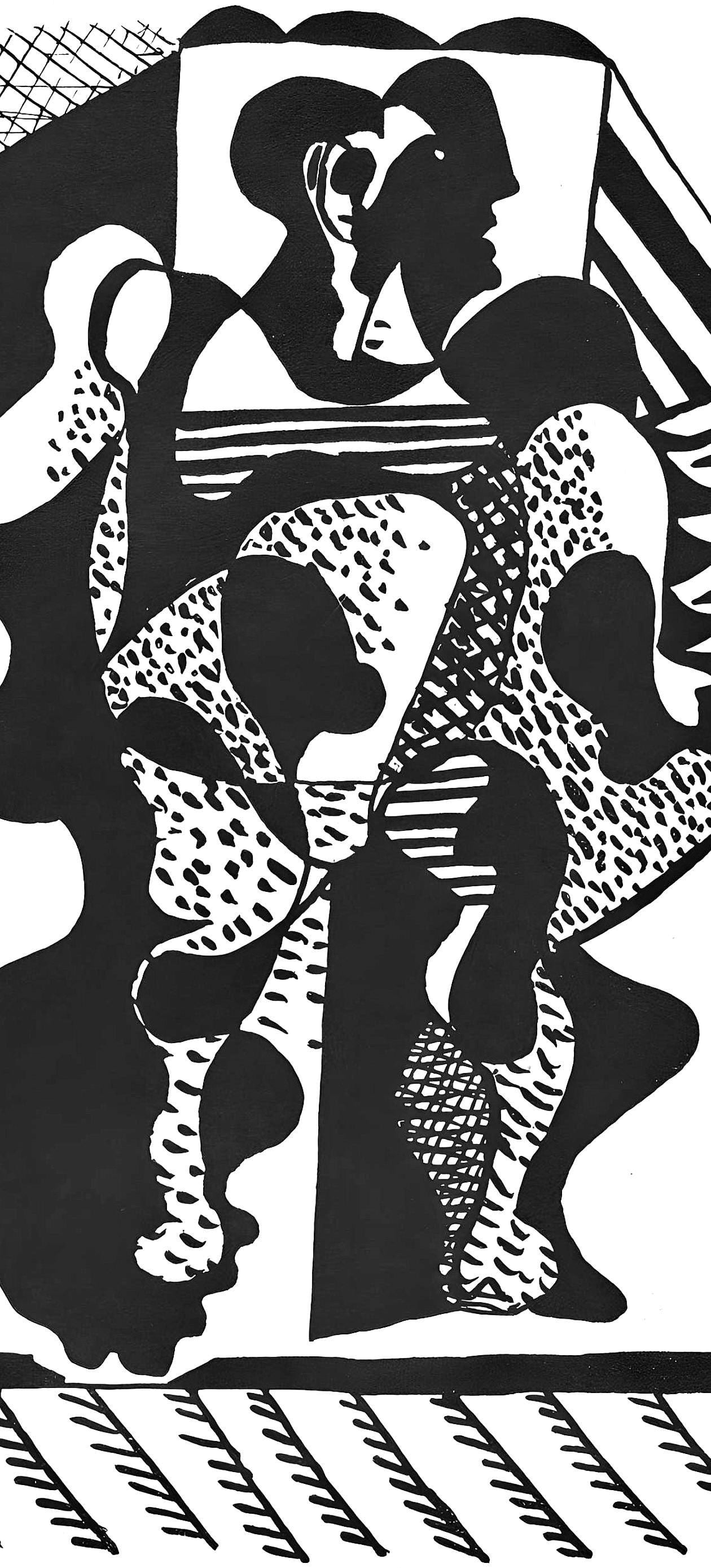 Pablo Picasso, Composition (Monod 10485), Helene chez Archive de Illustrations de Pablo Picasso, - 2