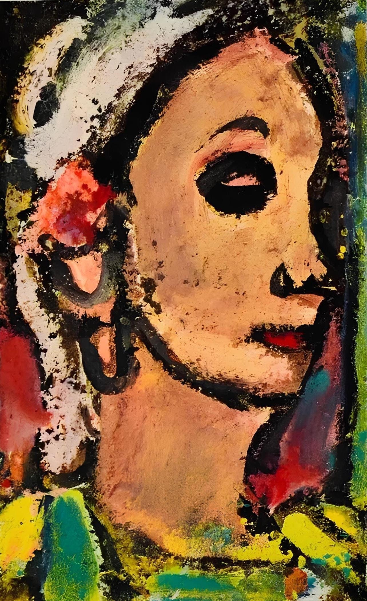 Georges Rouault, Composition, Visages, dix etudes de l'Atelier reproduites en fac-similes, Limited (1 of 4)