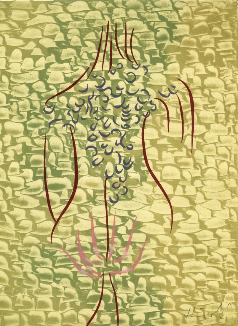 Jacques Herold, Composition, Variations sur l'imaginaire, Limited Edition Lithograph: Lithograph on velin de Rives paper. Paper size: 14.5 x 10.75 inches. Excellent condition. Inscription: hand signed and unnumbered, as issued. Notes: From the folio, Variations sur l'imaginaire, 1972.