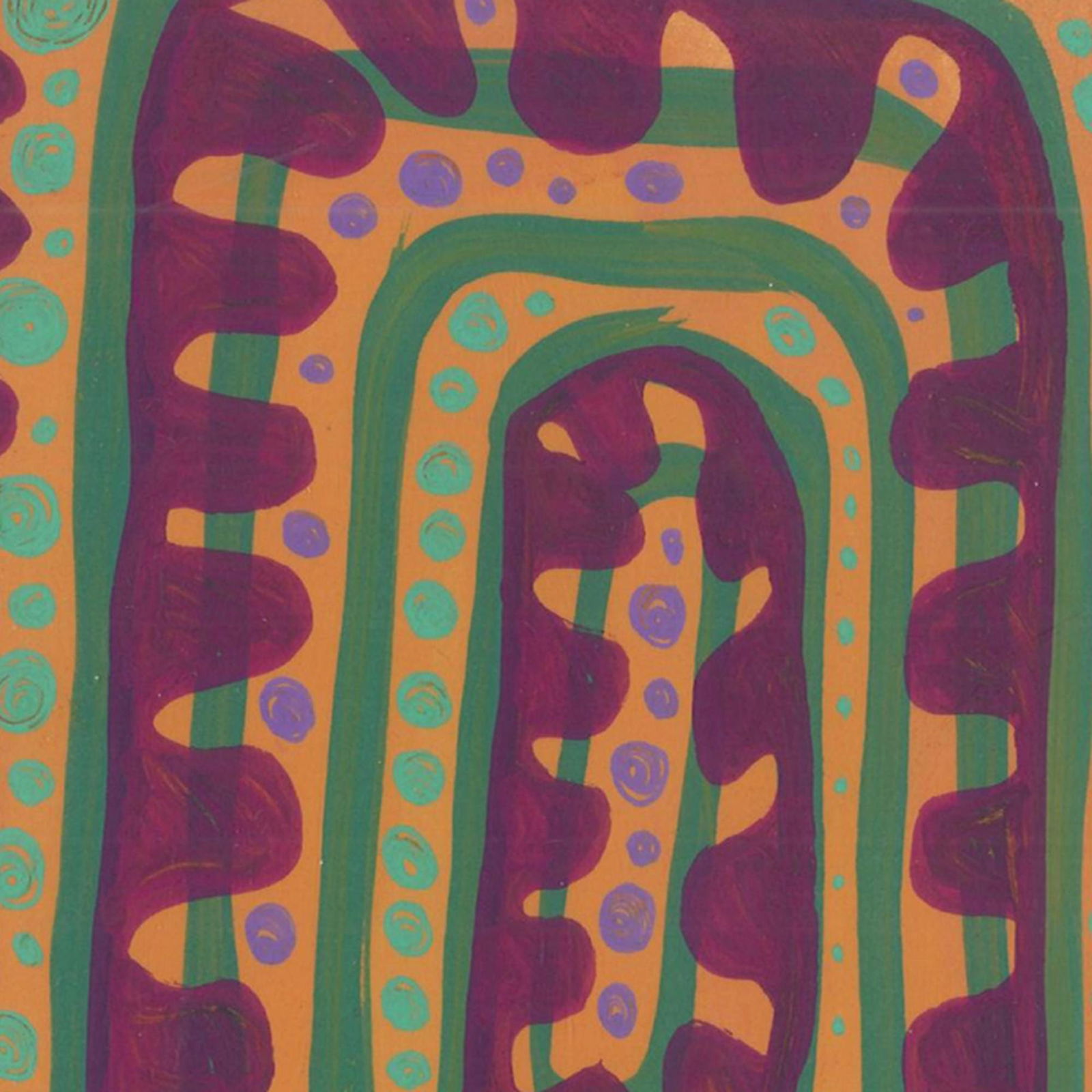 Spiral Drops with Dots - 4