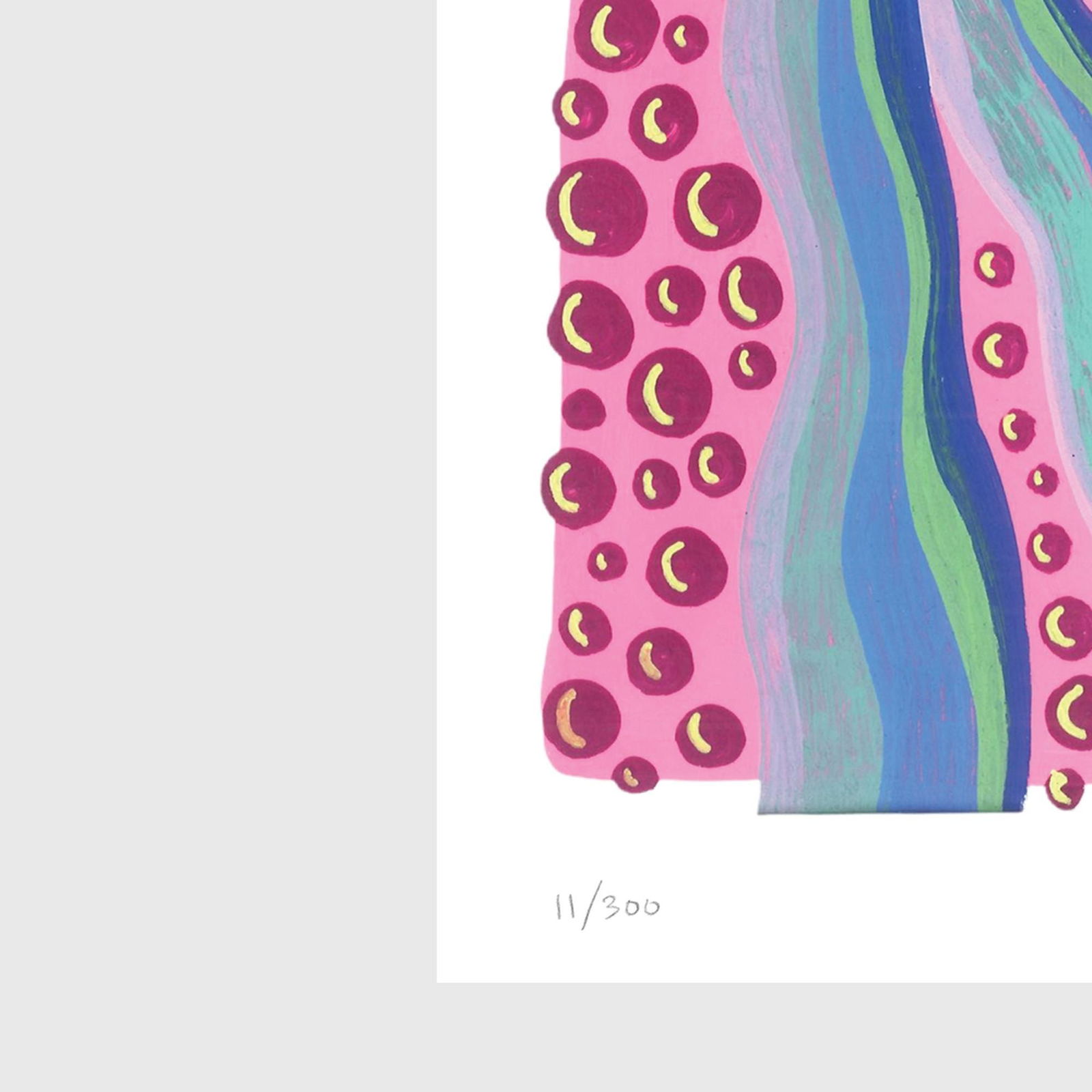 Multicolor Drops with Magenta Dots - 2