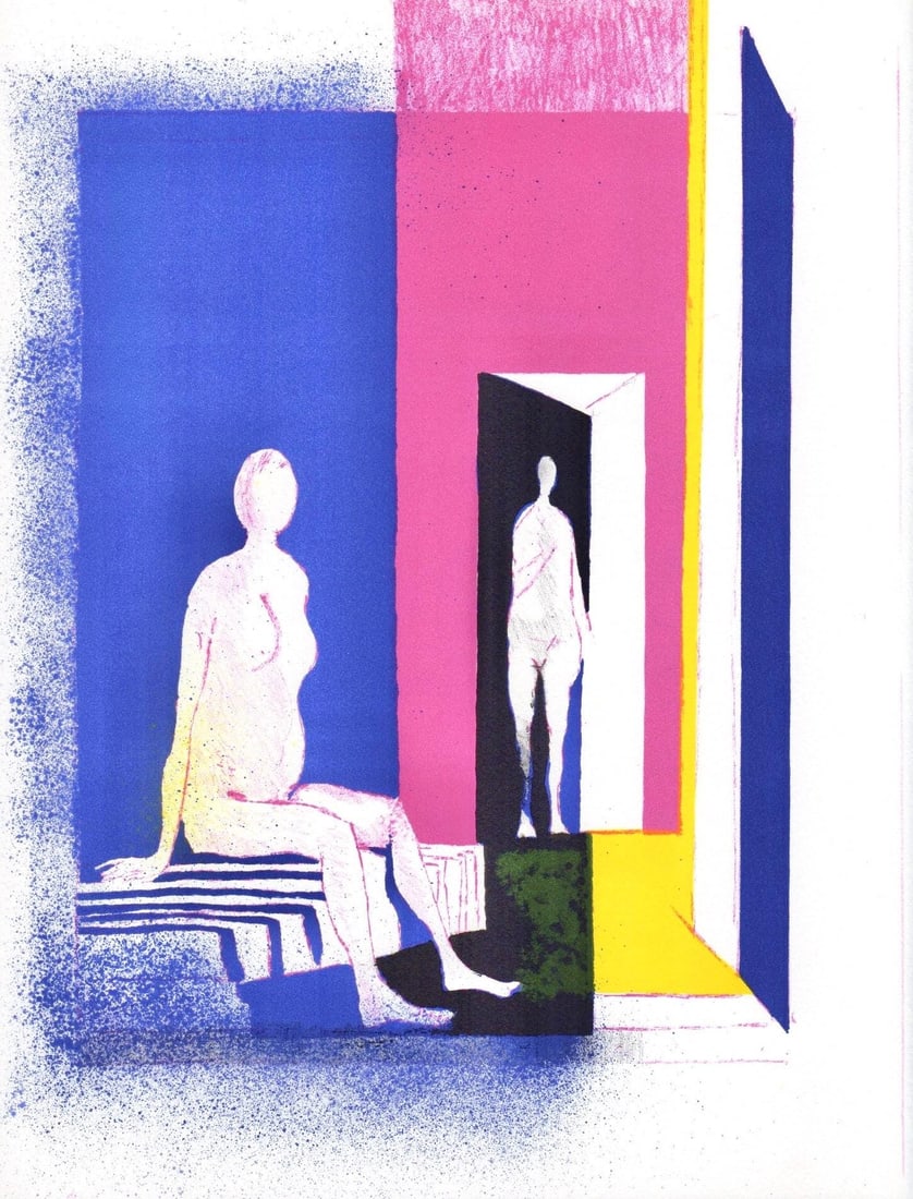 Paul Guiramand, Interieur, Souvenirs et Portraits d'Artistes, Limited Edition Lithograph (1 of 4)