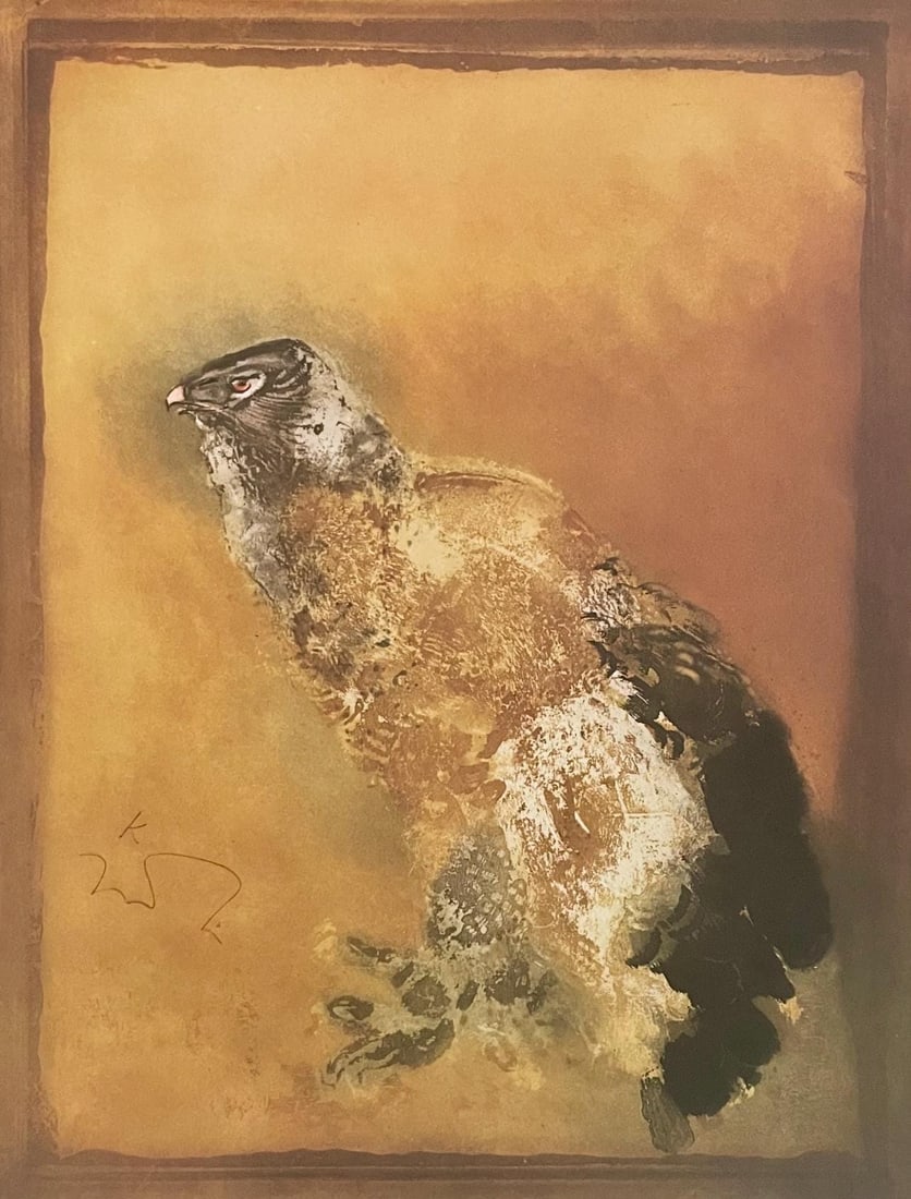 Kaiko Moti, Eagle, Original Edition Offset Lithograph (1 of 4)