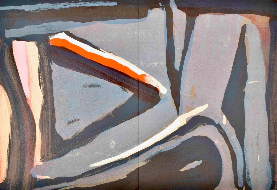 Geer Van Velde, Composition, Derriere le miroir, Limited Edition Lithograph (1 of 4)