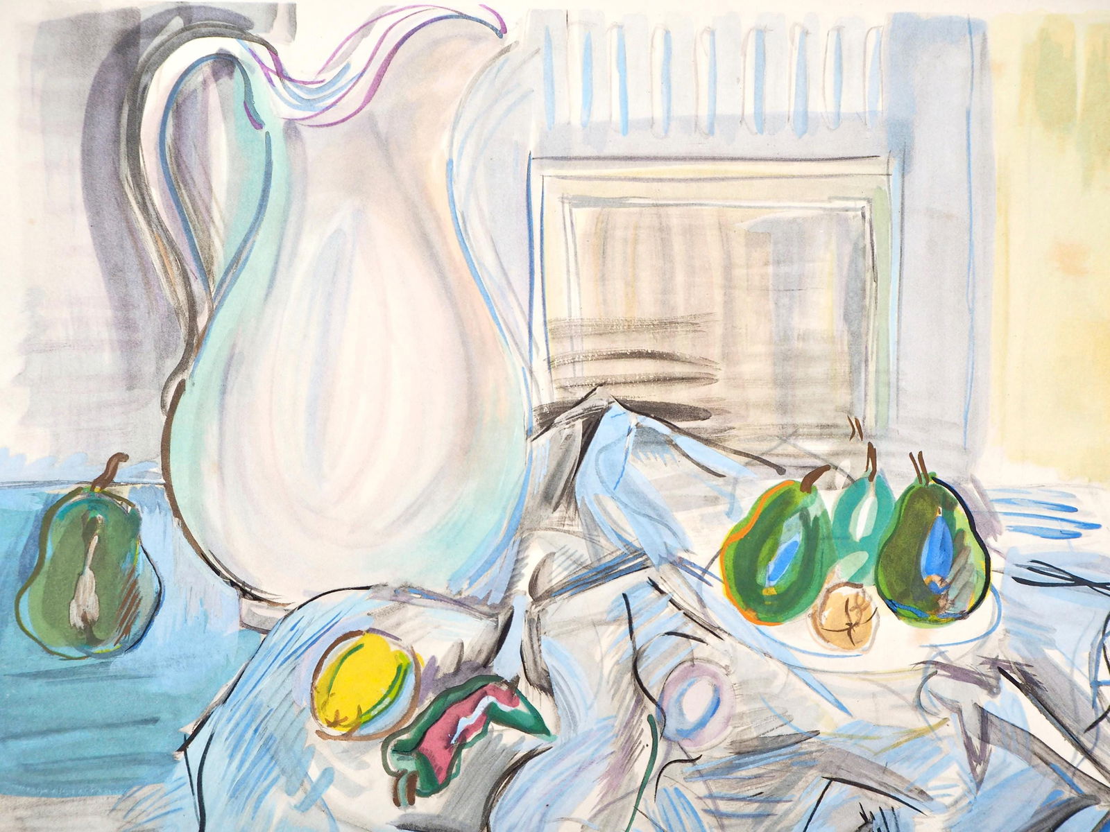 Raoul Dufy, Composition, Eaux-de-vie, Esprit de la fleur et du fruit, Limited Edition Lithograph (1 of 4)