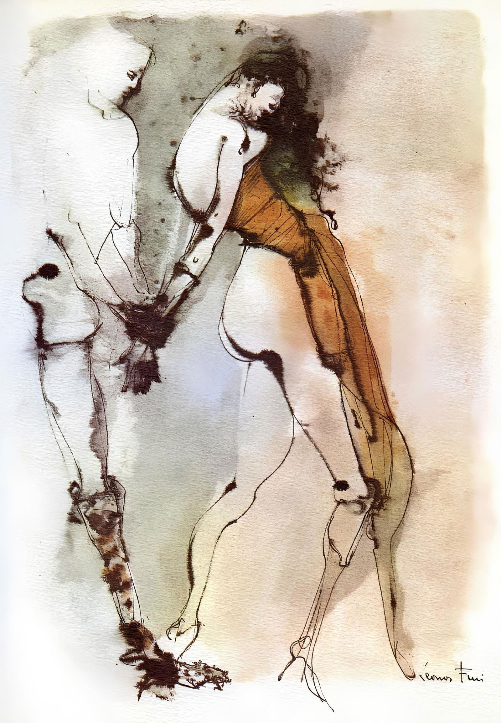 Leonor Fini, Composition, Histoire d'O, Limited Edition Lithograph (1 of 4)