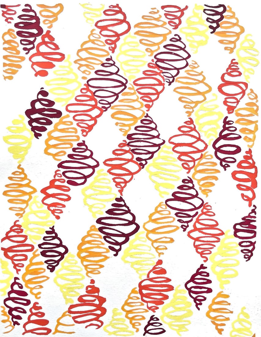 Sonia Delaunay, Planche No. 32, Compositions, couleurs, idees: Sonia Delaunay, Limited Edition: Colour stencil with dense gouache inks on velin paper. Unsigned and unnumbered with printed title-heading designed by Delaunay, upper left, as issued. Paper Size: 12.625 x 9.625 inches. Excellent cond