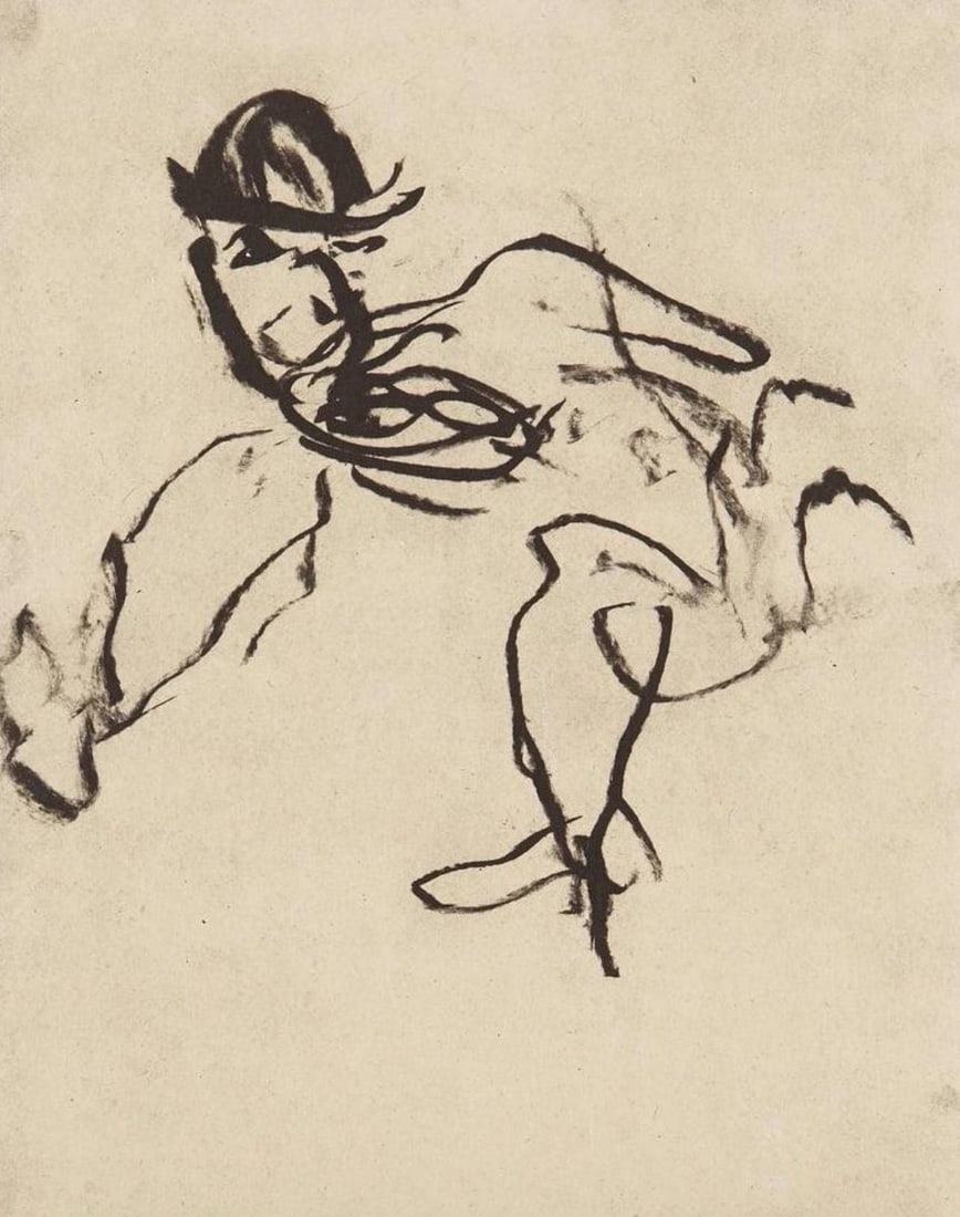 Willem de Kooning, Composition, Poems, Limited Edition Lithograph: Lithograph on papier Kitakata a la main, mounted on papier Cartiere Enrico Magnani a la main paper, as issued. Paper Size: 23.5 x 19 inches. Excellent condition. Inscription: Unsigned and unnumbered,