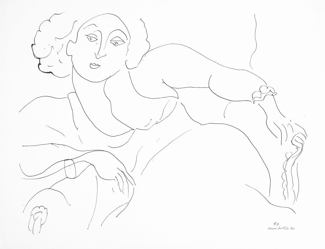 Henri Matisse, Serie C, var. 7 (Duthuit 9), Henri Matisse, Dessins, Themes et variations, Limited (1 of 4)