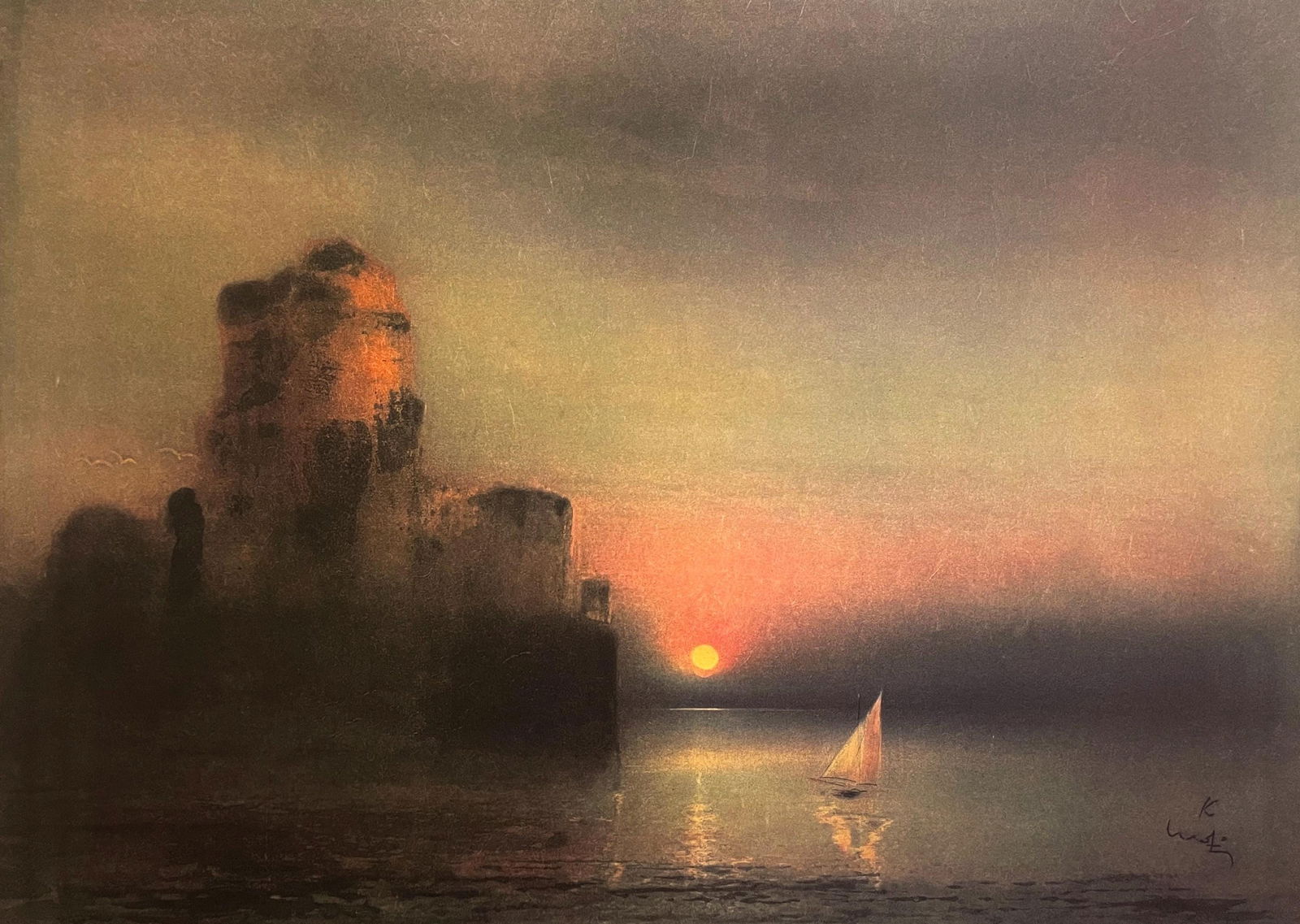 Kaiko Moti, Chateau d'If, Original Edition Offset Lithograph (1 of 4)