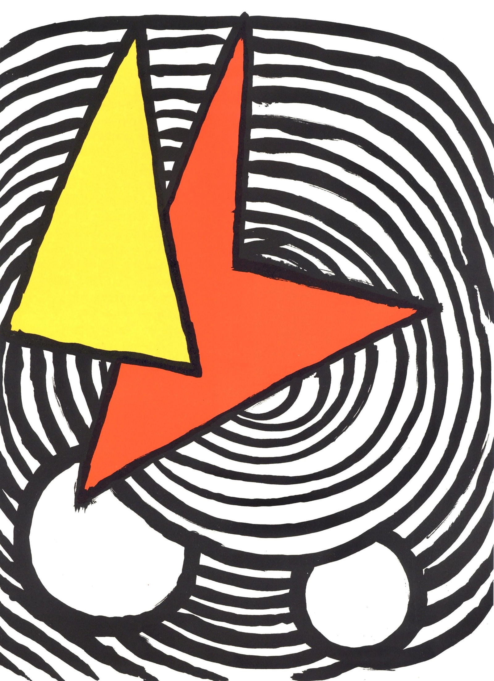 Alexander Calder, Composition, Derriere le miroir, Limited Edition Lithograph (1 of 4)