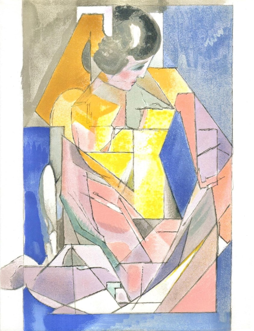 Jacques Villon, Portrait d'une jeune fille, Souvenirs et Portraits d'Artistes, Limited Edition (1 of 4)