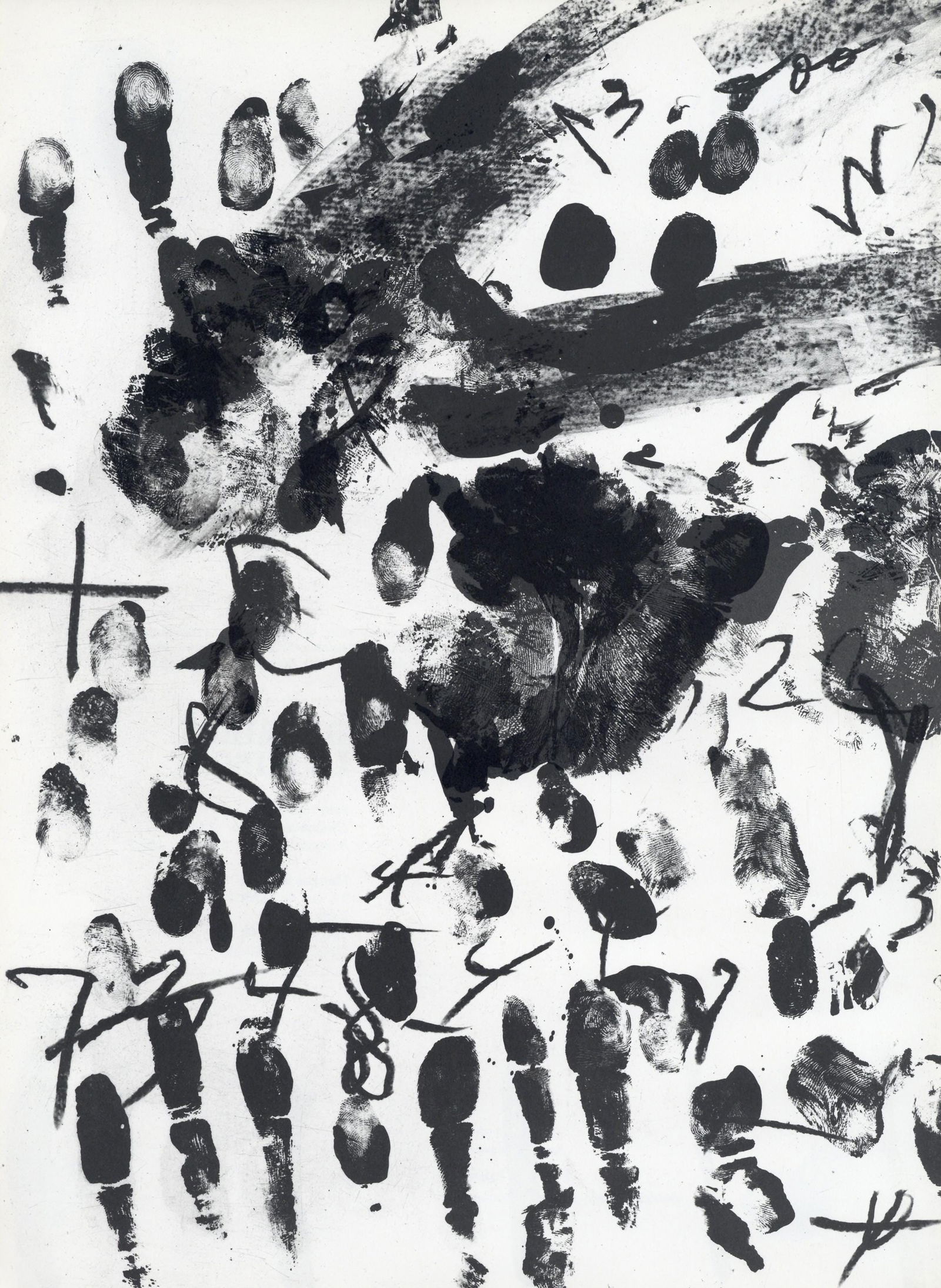 Antoni Tapies, Composition, Derriere le miroir, Limited Edition Lithograph: Lithograph on velin paper. Paper size: 15 x 11 inches. Excellent condition. Inscription: Unsigned and unnumbered, as issued. Notes: From Derriere le miroir, N deg 175, 1968. Published by Aime Maeght,