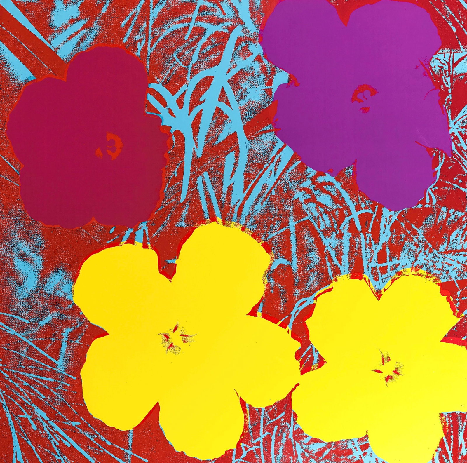 Andy Warhol, Flowers, no71, Official Edition, Sunday B. Morning, Silkscreen (1 of 4)