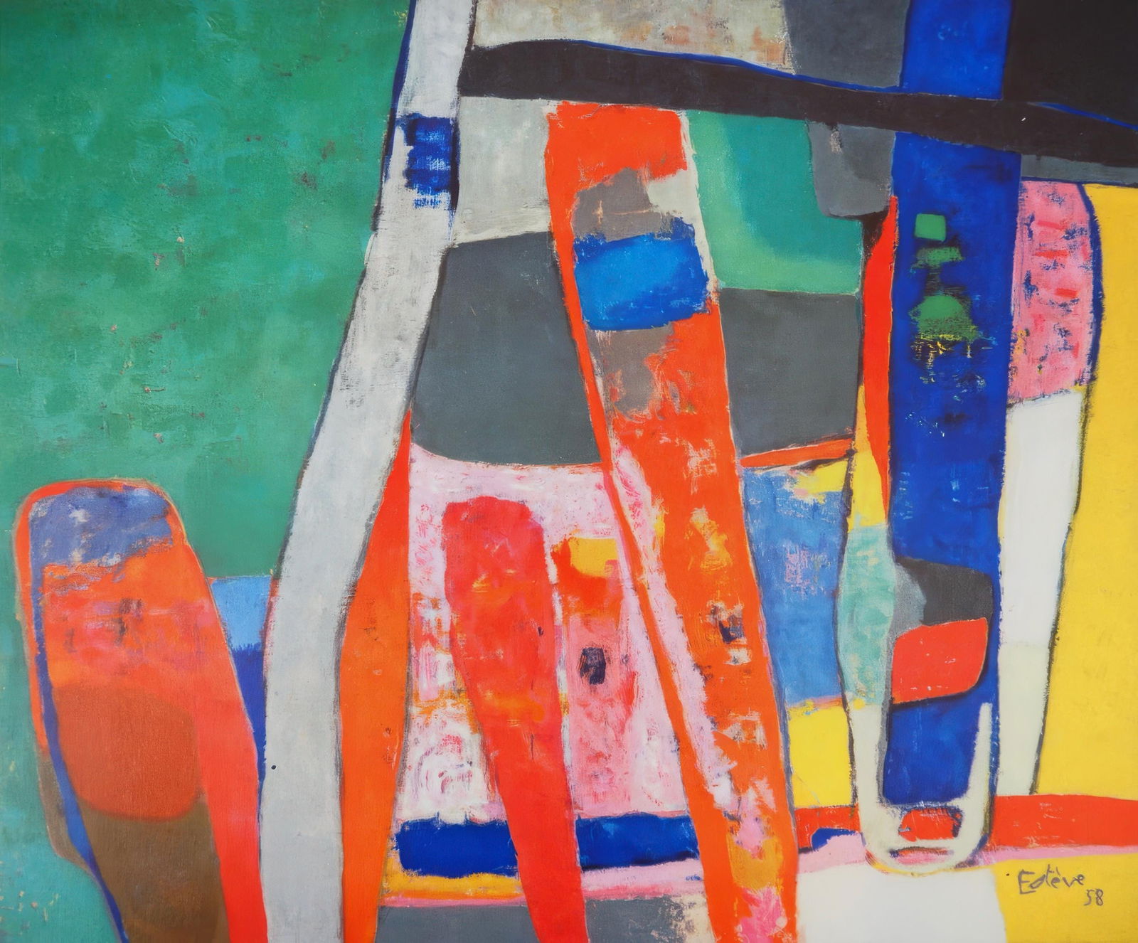 Maurice Esteve, The Aumance, from Painters of Today, Limited Edition Heliogravure, 1961 (1 of 4)