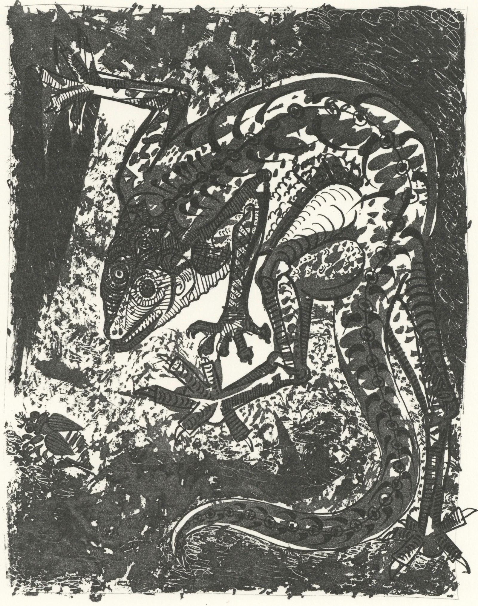 Pablo Picasso, Le Lezard (The Lizard) (Orozco p.82), Histoire naturelle, Limited Edition Lithograph (1 of 4)