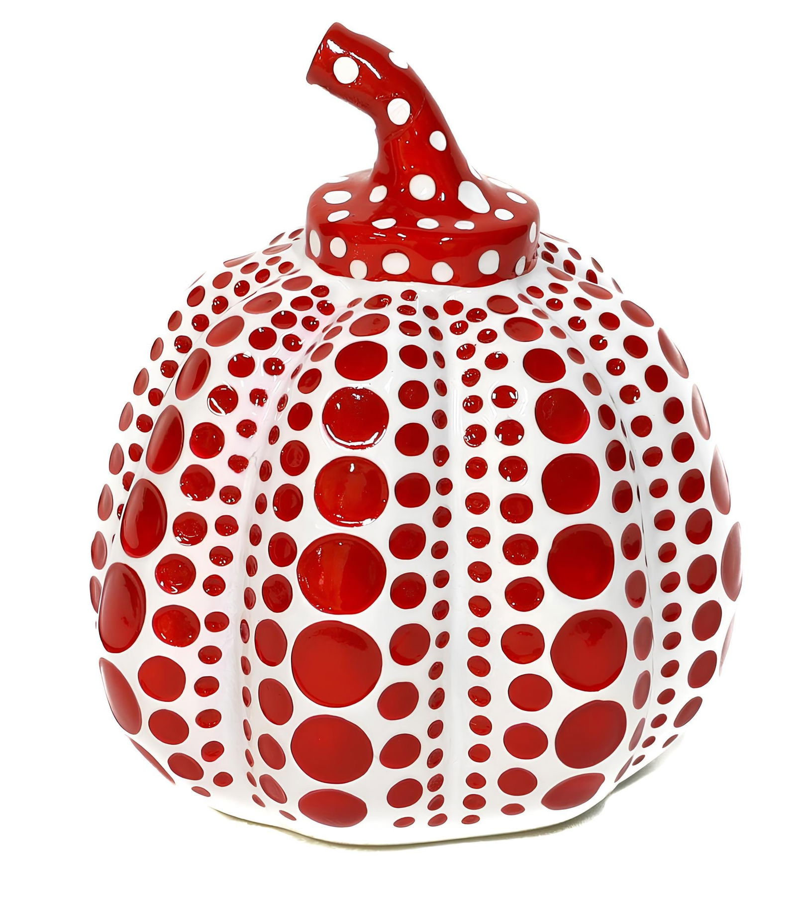 Yayoi Kusama ??? ??, Pumpkin, Red/White, Limited Edition Cast Resin Sculpture (1 of 4)