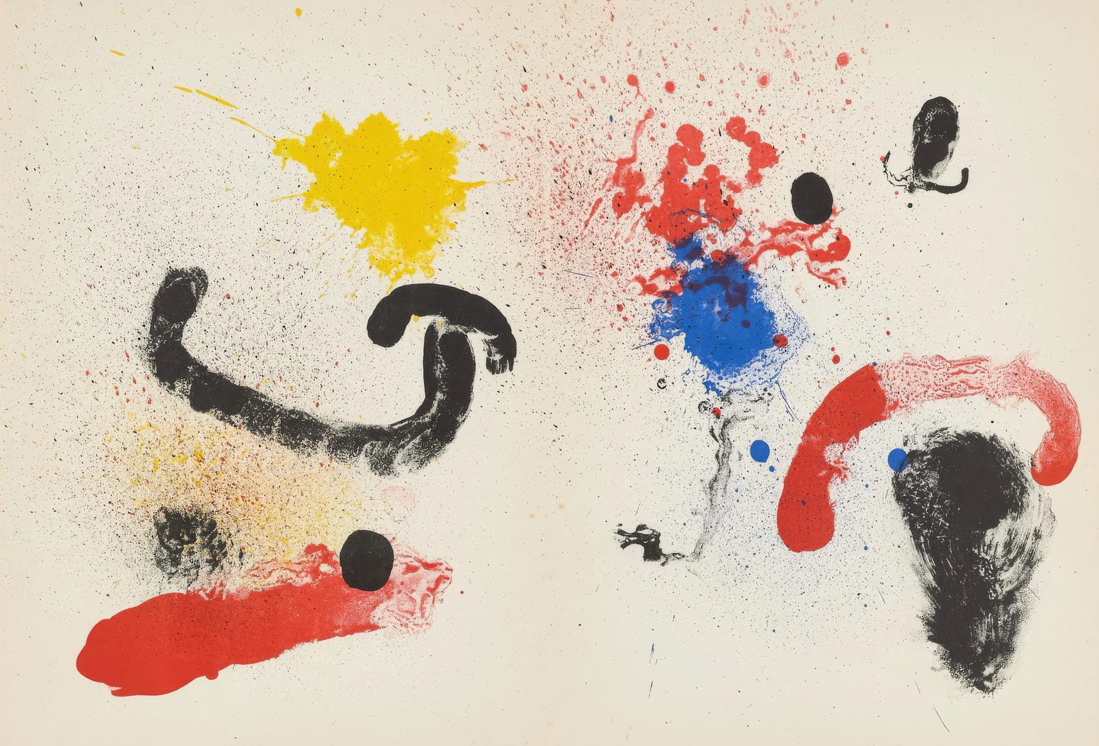 Joan Miro, Untitled, from Album 19, Limited Edition Lithograph, 1963 (1 of 4)