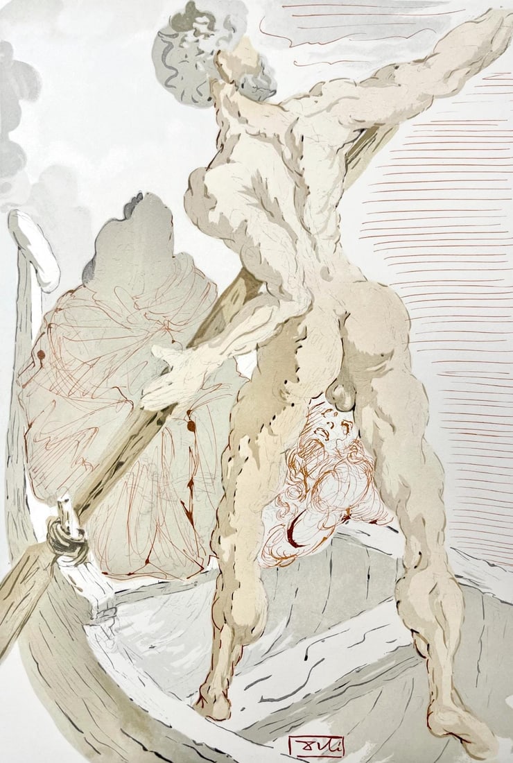 Salvador Dali, Holle III (Michler/Lopsinger 1039-1138; Field 189-200), Die Gottliche Komodie, (1 of 4)