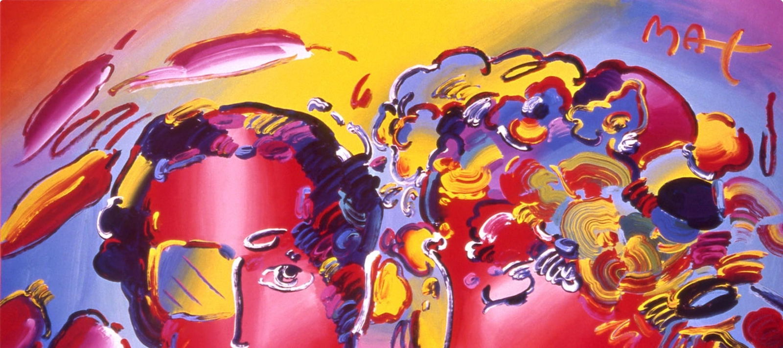 Peter Max, Zero in Love, 2000, Hand Signed, Official Edition Offset Lithograph - 3