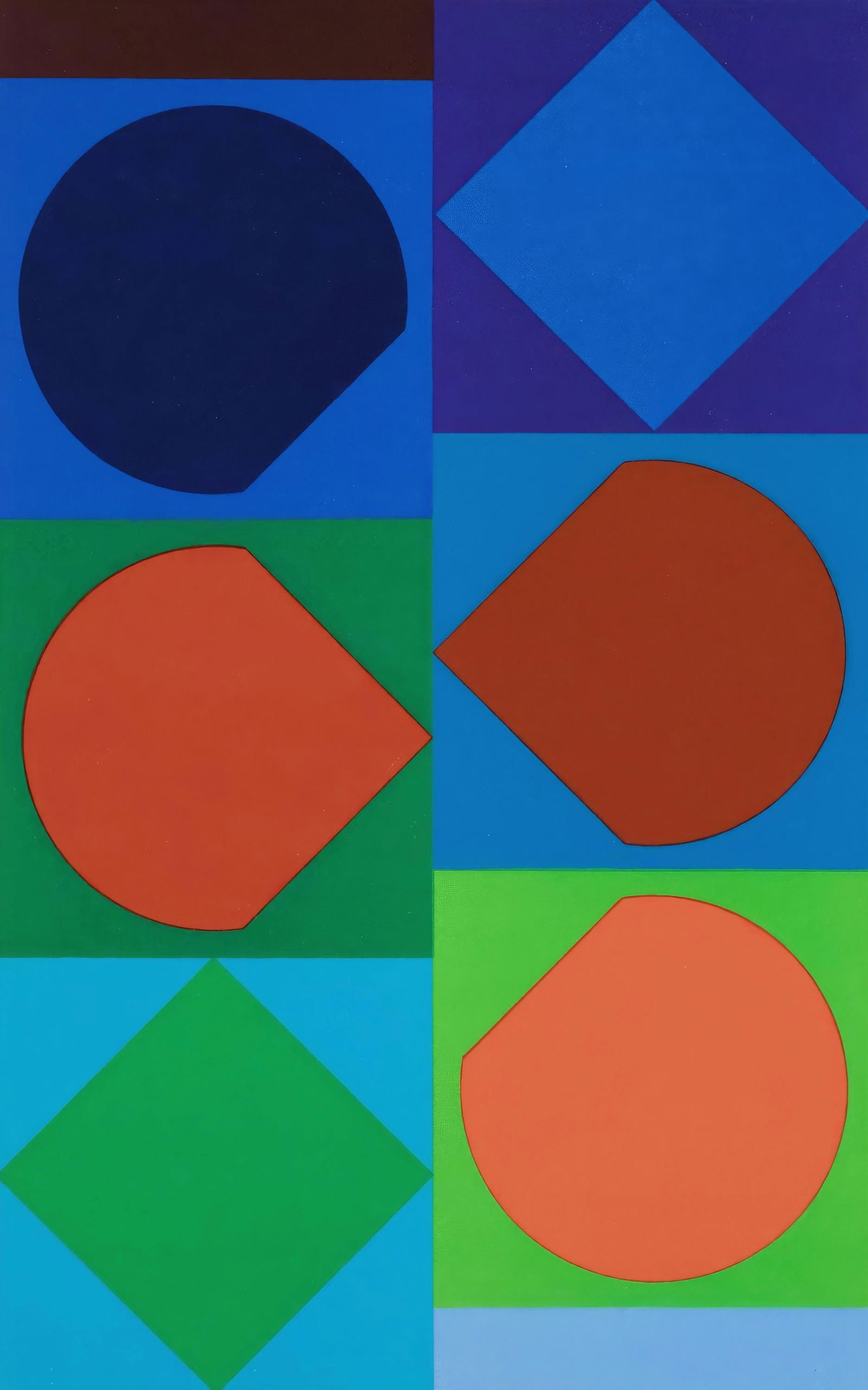 Victor Vasarely, Beryll, from Memories and Portraits of Artists, Limited Edition Lithograph, 1972 (1 of 4)