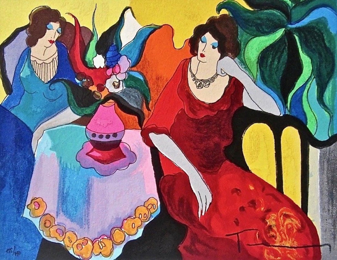 Itzchak Tarkay, Tranquility, Signed, Limited Edition Silkscreen (1 of 4)